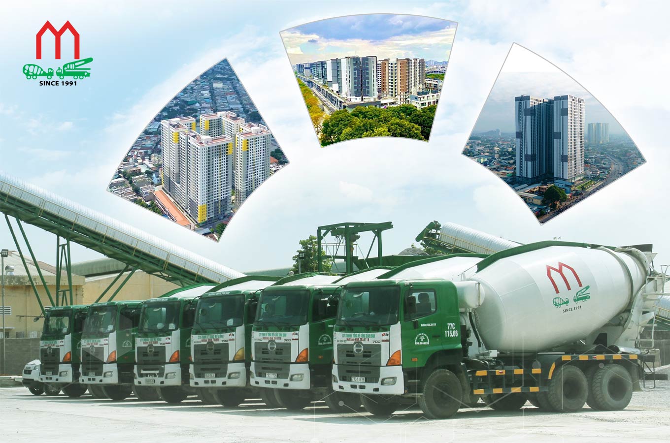 Phương án vận chuyển bê tông cần được tính toán dựa trên vị trí và điều kiện thực tế của công trình