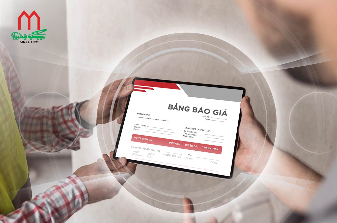 Cách đọc bảng giá bê tông cần xem xét đồng thời đơn giá và các điều kiện cung cấp