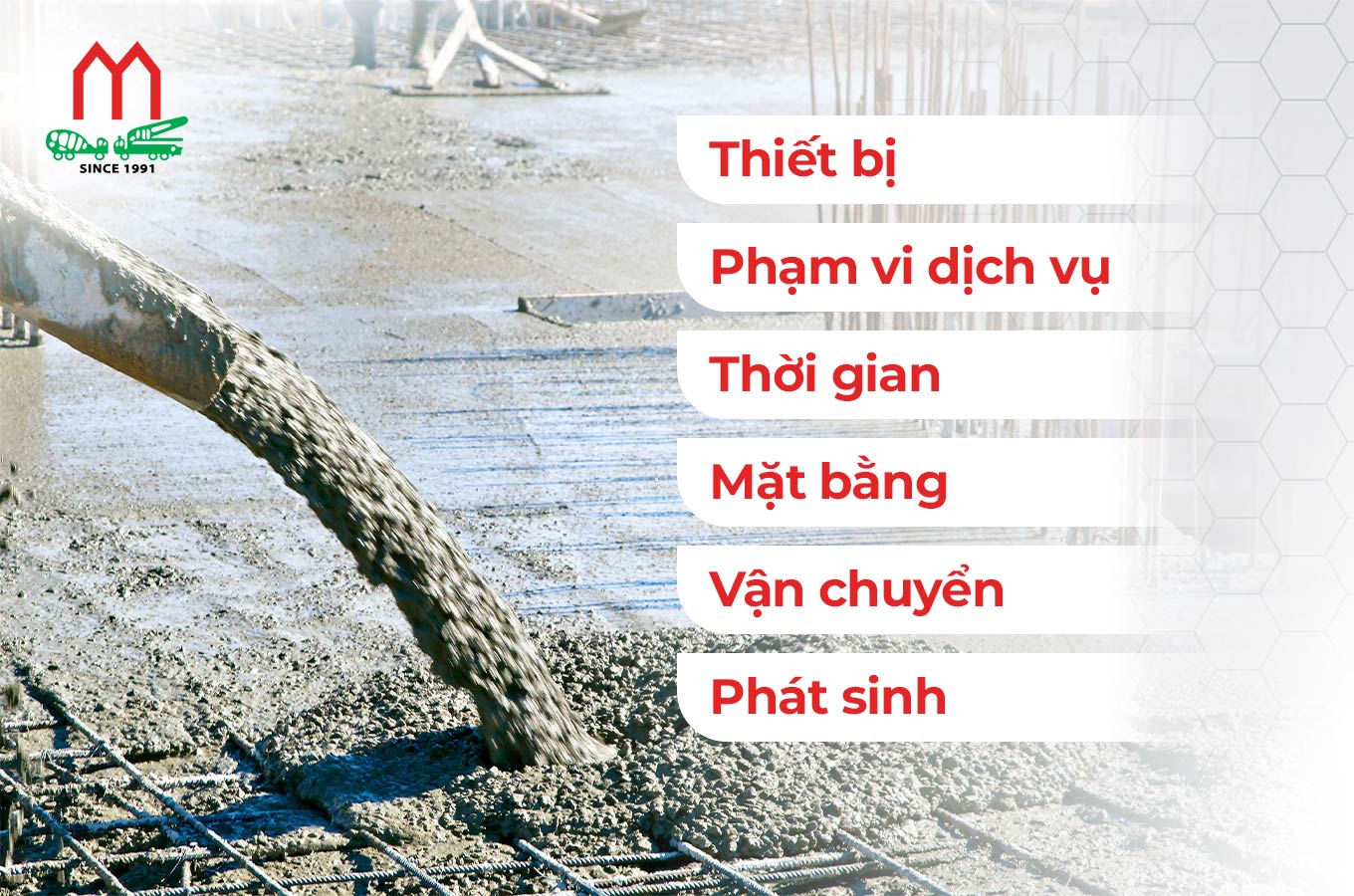 Những thông tin cần chuẩn bị khi yêu cầu báo giá bơm bê tông