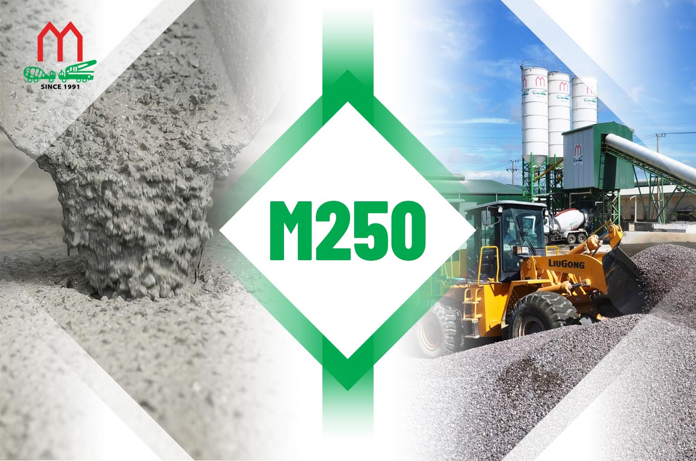 Cấp phối và quá trình sản xuất là những yếu tố cấu thành giá bê tông M250