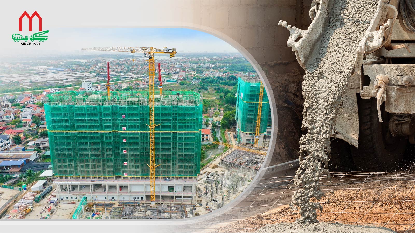 Cung cấp bê tông tươi cho công trình xây dựng quy mô lớn