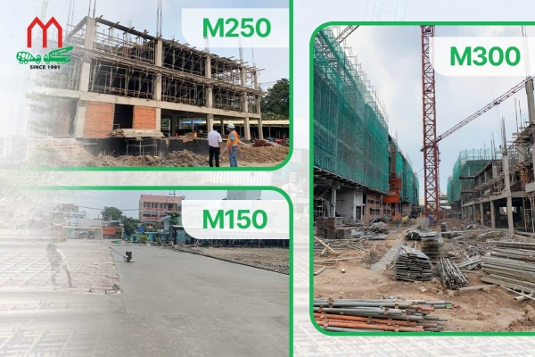 Bảng quy đổi mác bê tông và cấp độ bền từ M100 đến M800